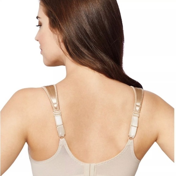 Bali NWT Minimizer Satin Tracings Comfort Strap Bra 34C Underwire Lingerie - Picture 7 of 16